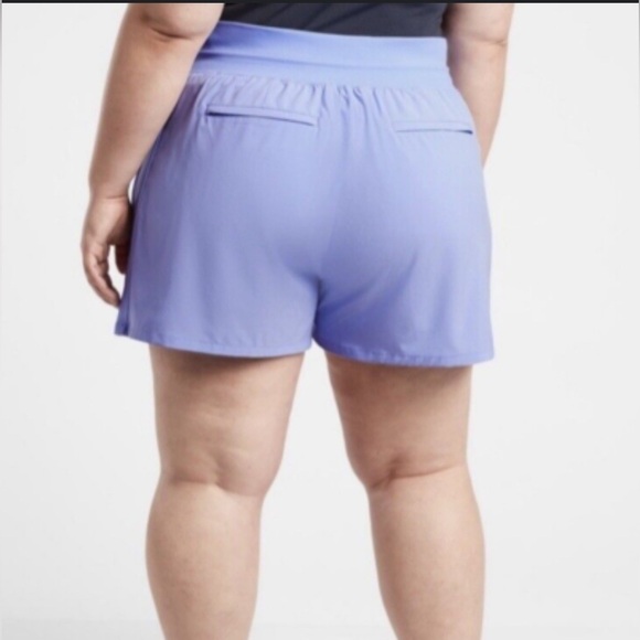 NWT Athleta Women's Plus Size 20 Brooklyn Shorts Victorian Periwinkle Active 2X - Picture 6 of 16